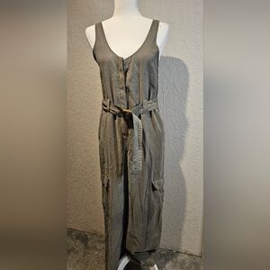 Abercrombie & Fitch Olive Green Jumpsuit Size Small